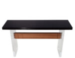 CE-3411-Custom-Modern-Acrylic-Walnut-Console-Table-004