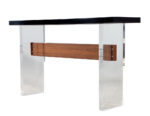 CE-3411-Custom-Modern-Acrylic-Walnut-Console-Table-005