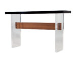 CE-3411-Custom-Modern-Acrylic-Walnut-Console-Table-008