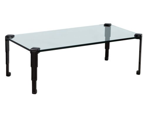 Art Deco Black Lacquered Coffee Table
