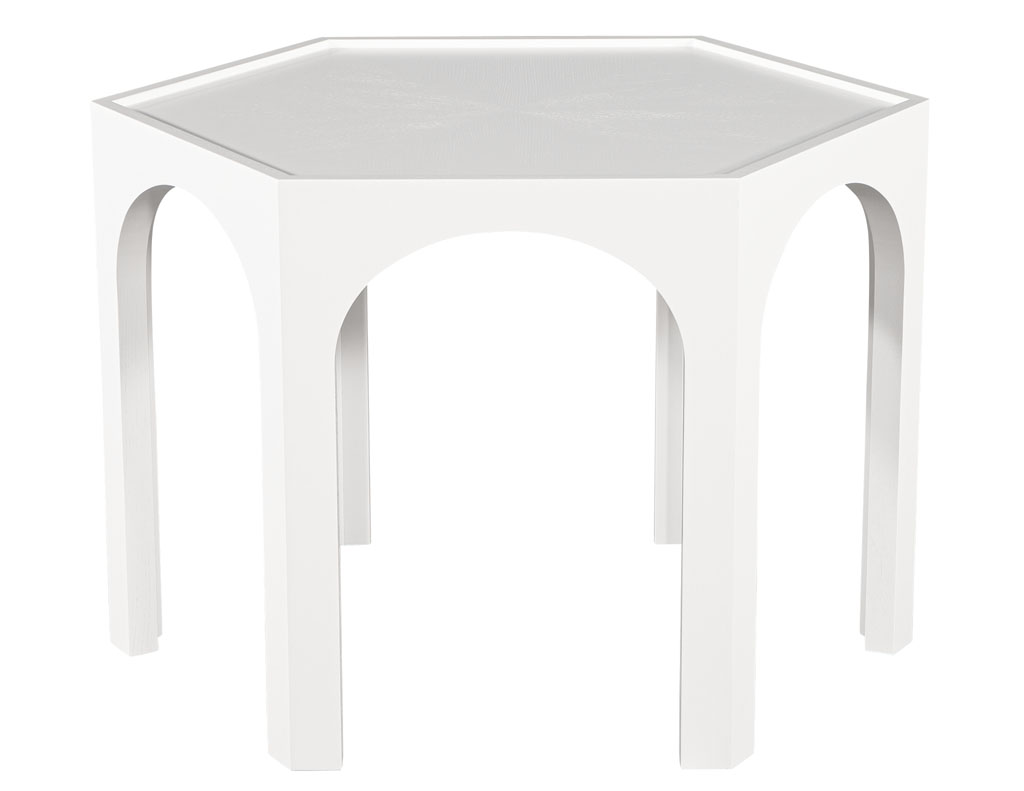 CE-3423-Cerused-Oak-Modern-Hexagon-Center-Hall-Table-White-003