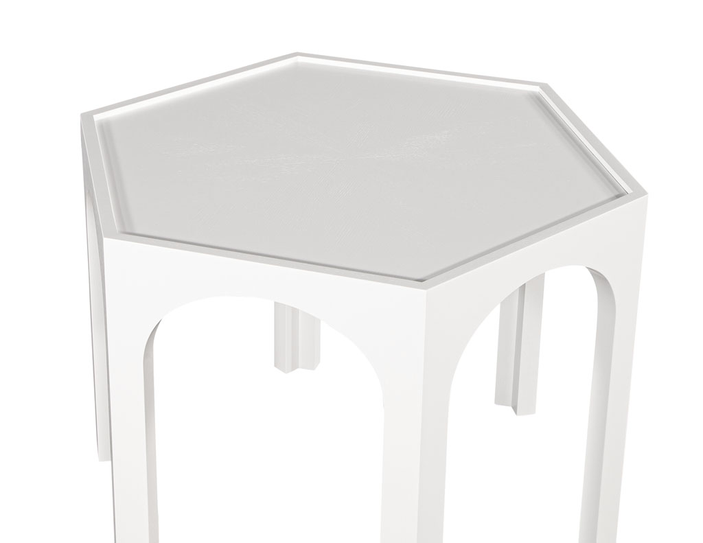 CE-3423-Cerused-Oak-Modern-Hexagon-Center-Hall-Table-White-005