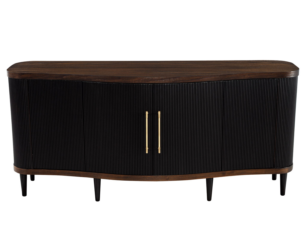 B-2067-Modern-Walnut-Fluted-Tambour-Front-Sideboard-Credenza-001