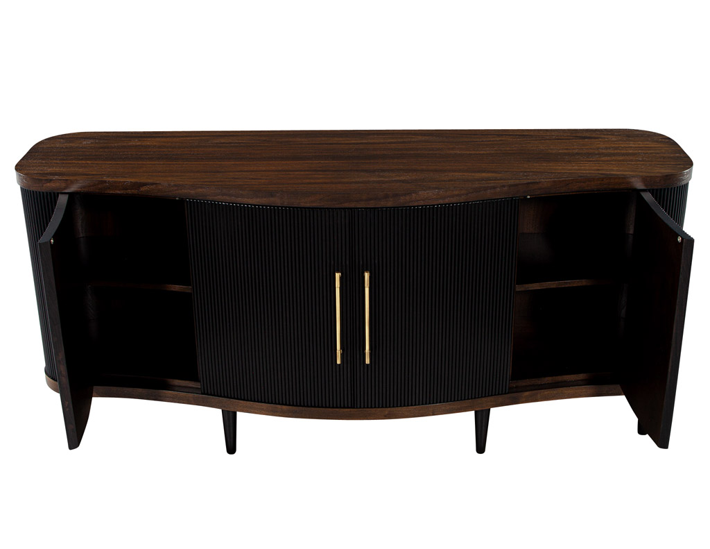 B-2067-Modern-Walnut-Fluted-Tambour-Front-Sideboard-Credenza-003