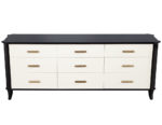 B-2087-Polished-2-Tone-Sideboard-Baker-Furniture-Facet-Cabinet-0010