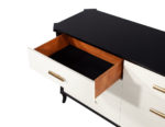 B-2087-Polished-2-Tone-Sideboard-Baker-Furniture-Facet-Cabinet-0011