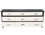 B-2087-Polished-2-Tone-Sideboard-Baker-Furniture-Facet-Cabinet-004