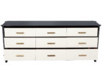 B-2087-Polished-2-Tone-Sideboard-Baker-Furniture-Facet-Cabinet-005