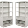 C-3107-Pair-Modern-Grey-Bookcase-Cabinets-001