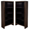 C-3111-Pair-Modern-Walnut-Bookcases-Cabinets-001