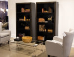 C-3111-Pair-Modern-Walnut-Bookcases-Cabinets-0012