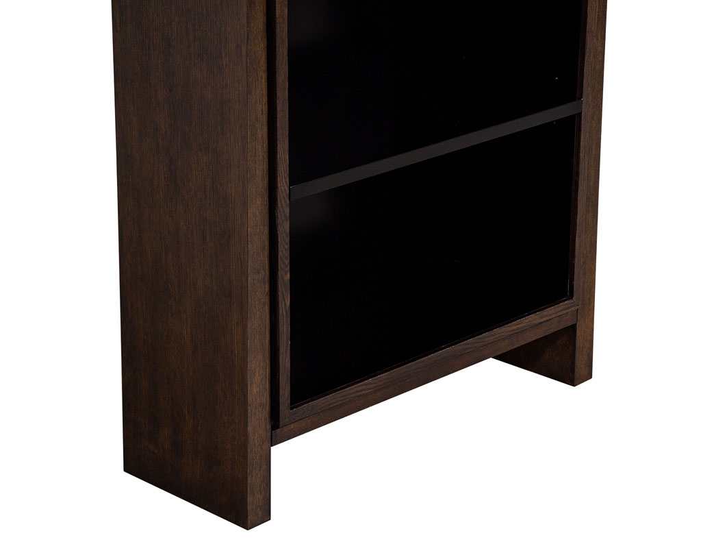 C-3111-Pair-Modern-Walnut-Bookcases-Cabinets-007