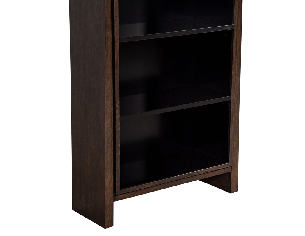 C-3111-Pair-Modern-Walnut-Bookcases-Cabinets-009