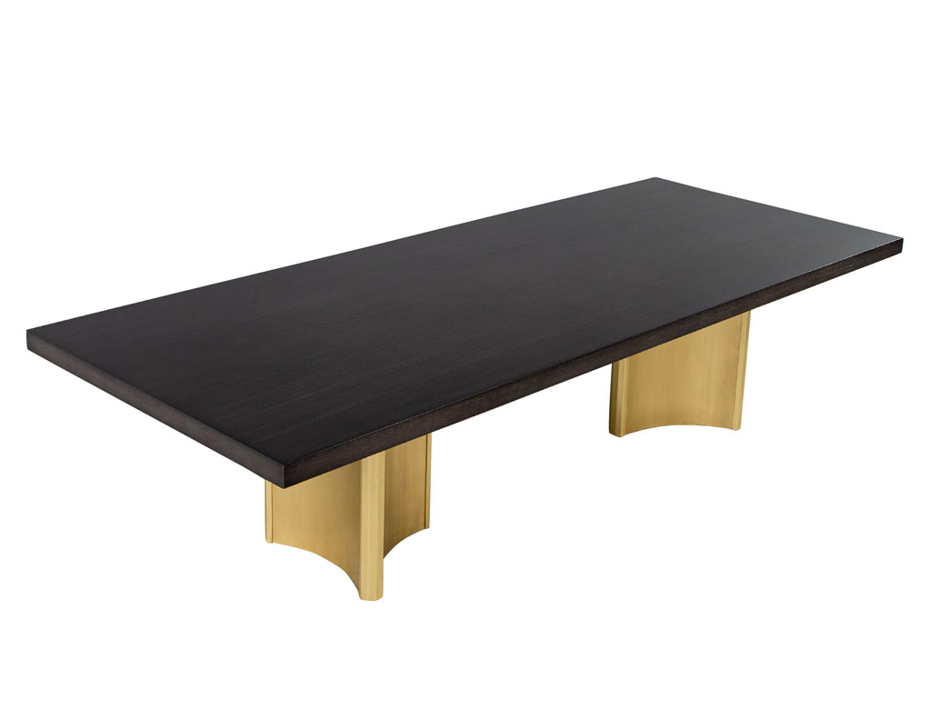 DS-5207-Custom-Modern-Oak-Dining-Table-Brass-Pedestals-001