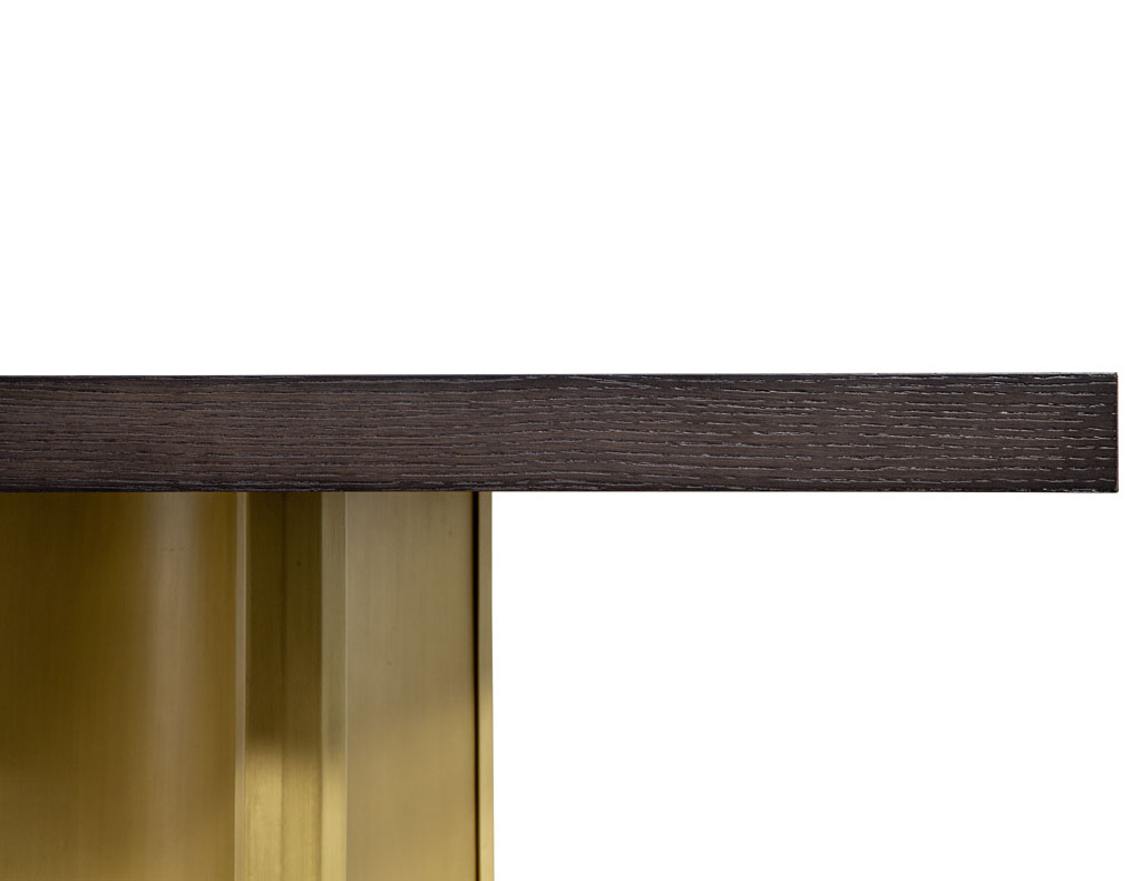 DS-5207-Custom-Modern-Oak-Dining-Table-Brass-Pedestals-0010