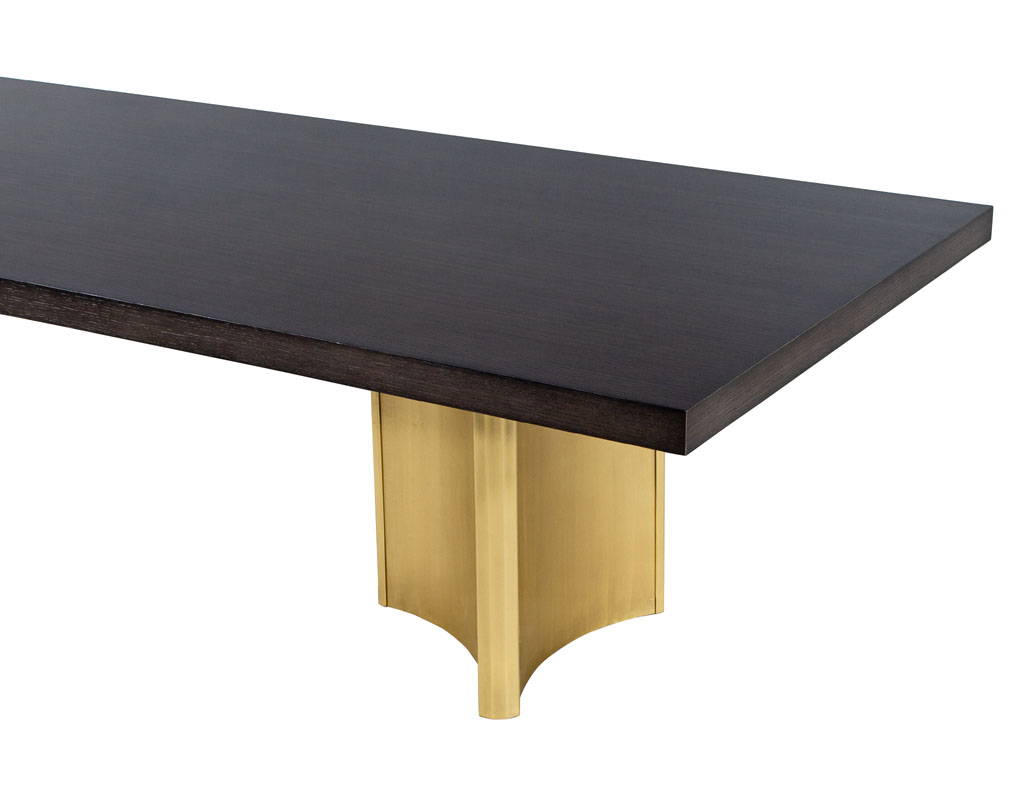DS-5207-Custom-Modern-Oak-Dining-Table-Brass-Pedestals-003