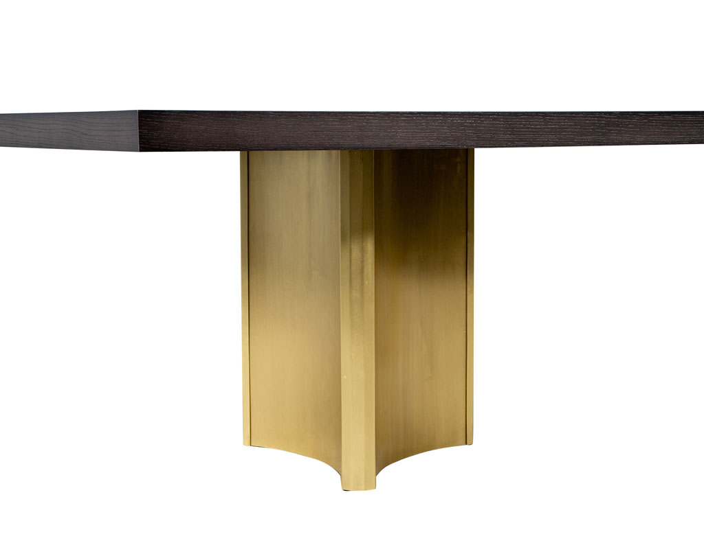 DS-5207-Custom-Modern-Oak-Dining-Table-Brass-Pedestals-007