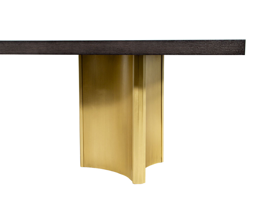 DS-5207-Custom-Modern-Oak-Dining-Table-Brass-Pedestals-009