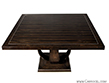 Macassar Ebony Square Walnut Dining Table