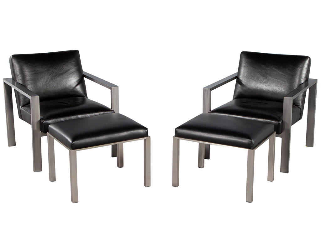 LR-3408-Pair-Mid-Century-Modern-Black-Leather-Metal-Lounge-Chairs-001