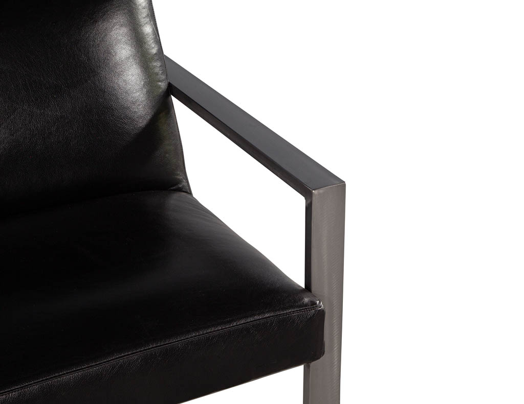 LR-3408-Pair-Mid-Century-Modern-Black-Leather-Metal-Lounge-Chairs-0012