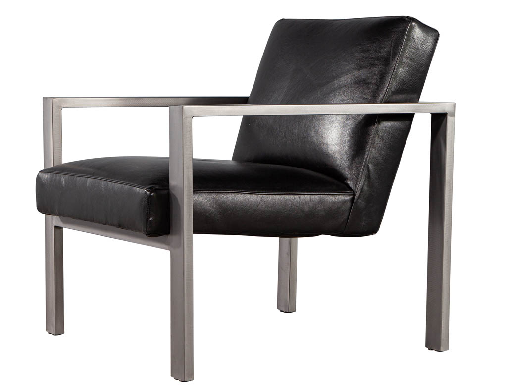 LR-3408-Pair-Mid-Century-Modern-Black-Leather-Metal-Lounge-Chairs-0016