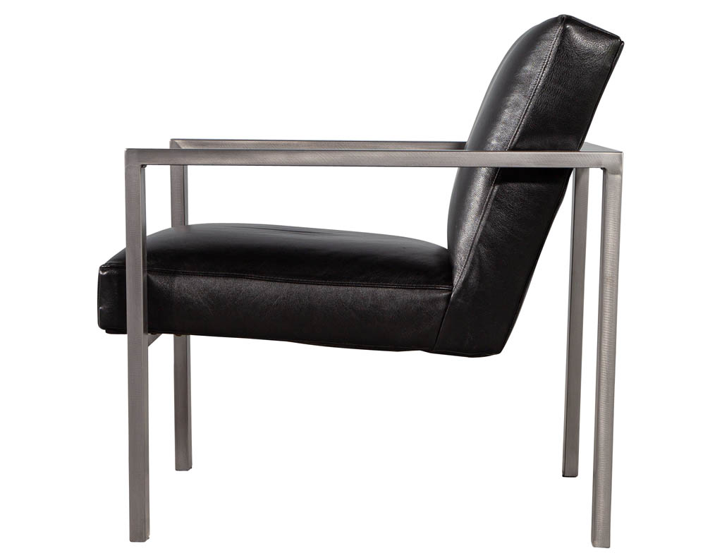 LR-3408-Pair-Mid-Century-Modern-Black-Leather-Metal-Lounge-Chairs-0017