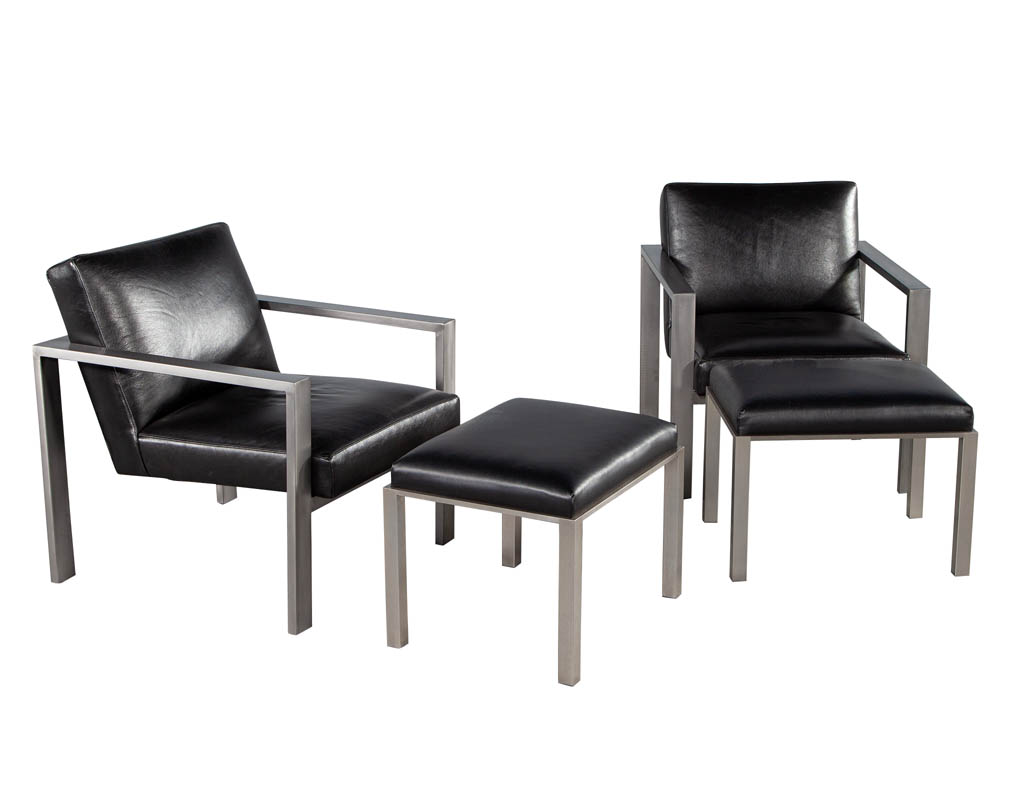LR-3408-Pair-Mid-Century-Modern-Black-Leather-Metal-Lounge-Chairs-002