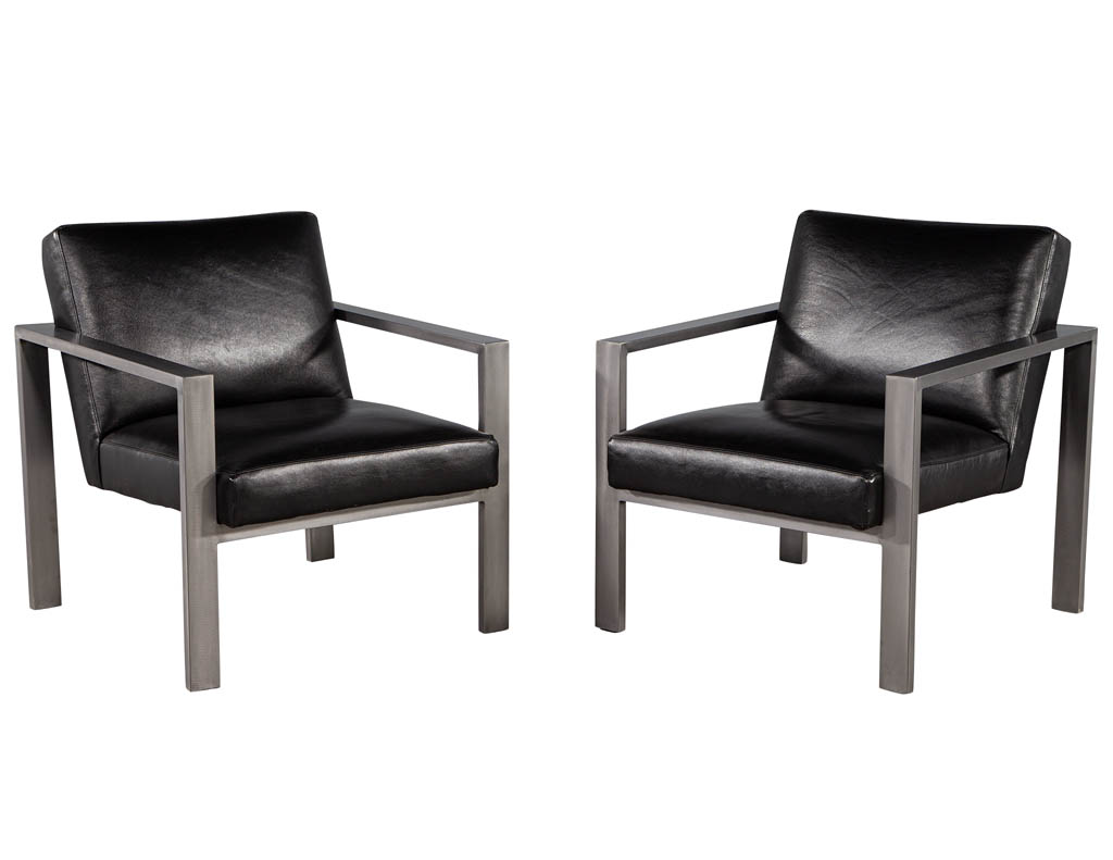 LR-3408-Pair-Mid-Century-Modern-Black-Leather-Metal-Lounge-Chairs-004