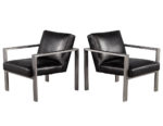 LR-3408-Pair-Mid-Century-Modern-Black-Leather-Metal-Lounge-Chairs-007