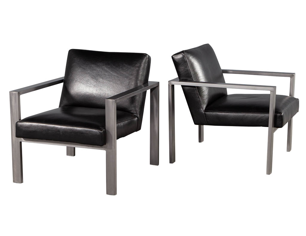 LR-3408-Pair-Mid-Century-Modern-Black-Leather-Metal-Lounge-Chairs-008