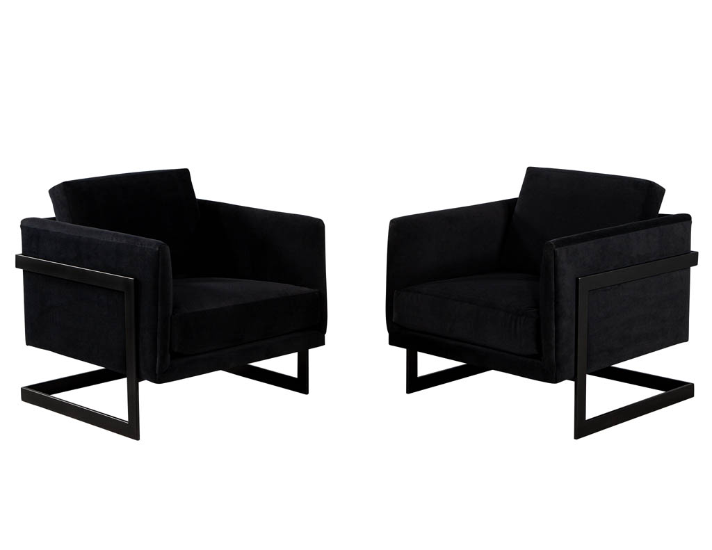 LR-3430-Pair-Custom-Black-Velvet-Lounge-Chairs-Black-Metal-001