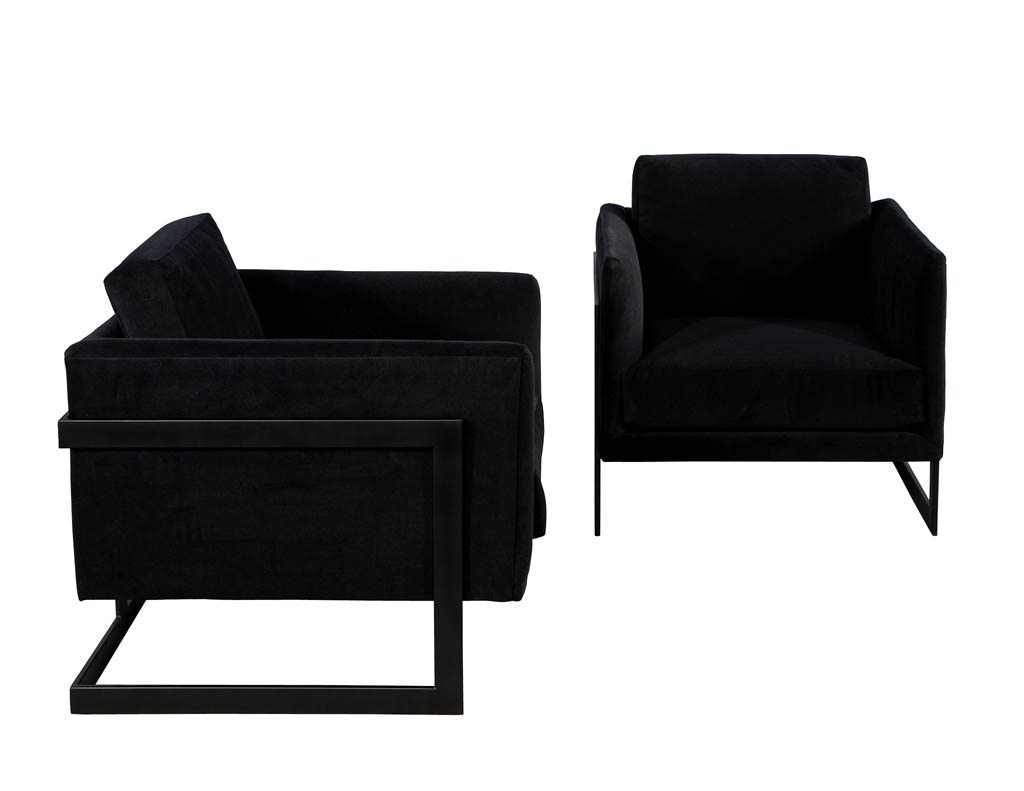 LR-3430-Pair-Custom-Black-Velvet-Lounge-Chairs-Black-Metal-003