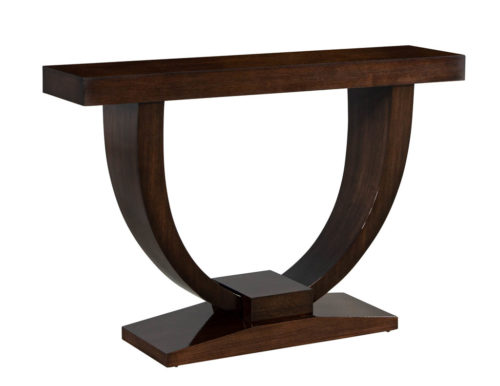 Custom Art Deco Inspired Modern Walnut Console Table