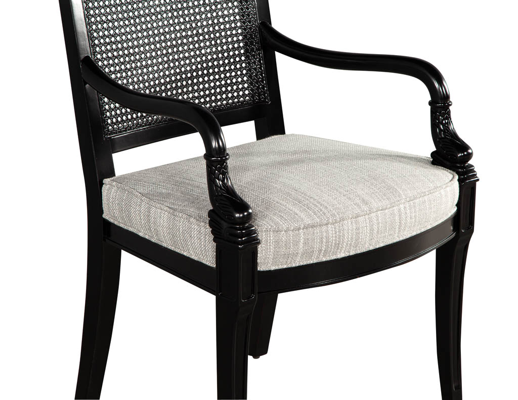 DC-5185-Set-8-Black-Lacquered-Cane-Back-Dining-Chairs-0014