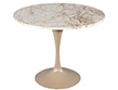 Modern Round Marble Top Table in the Style of Eero Saarinen Pedestal Table