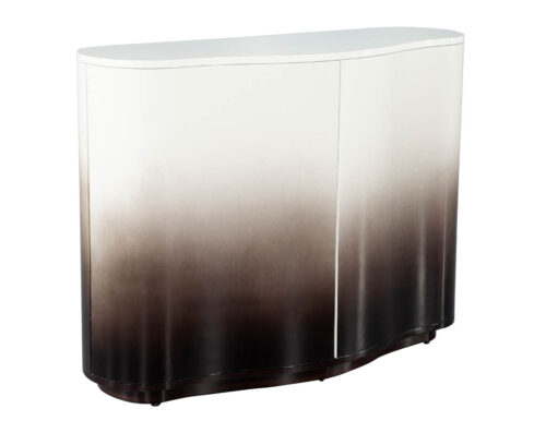 Modern Curved Chest in Ombre Finish