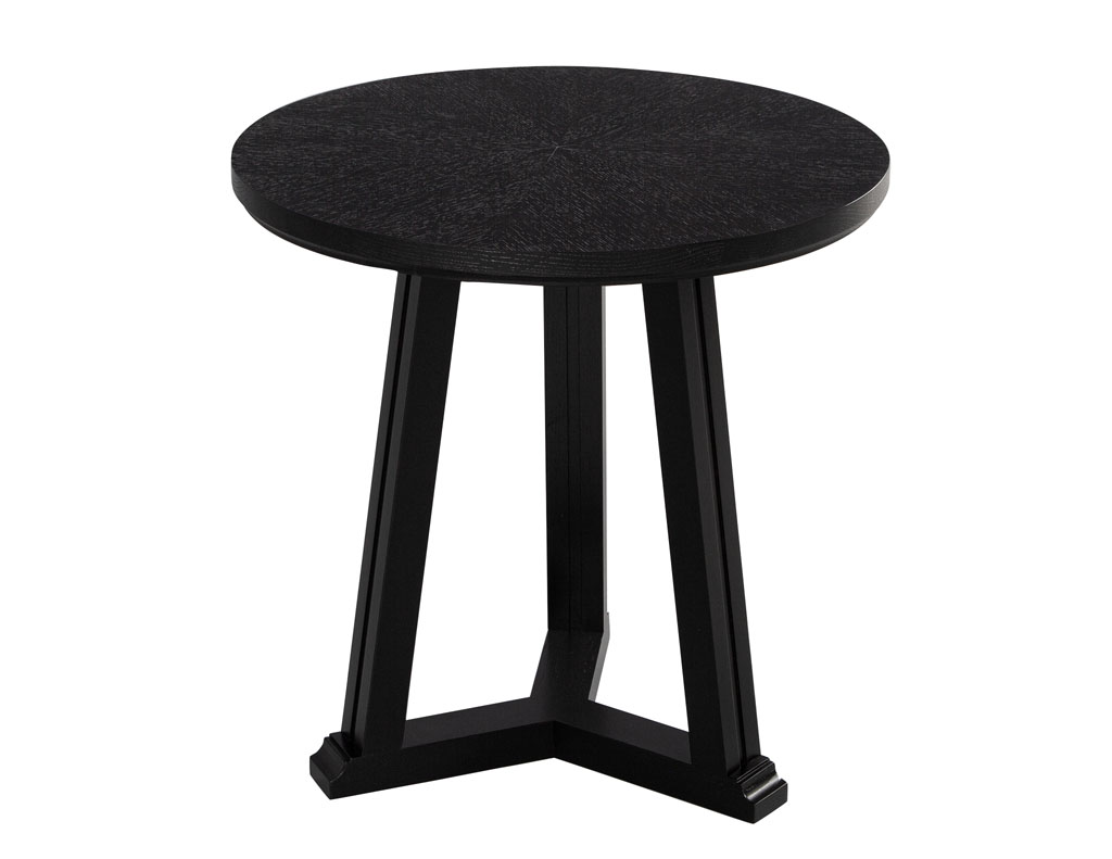 CE-3466-Round-Oak-Side-Table-Black-002
