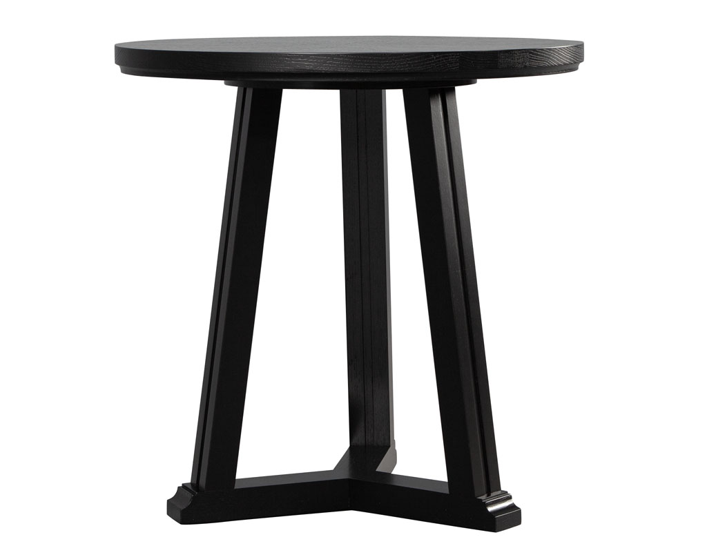 CE-3466-Round-Oak-Side-Table-Black-004