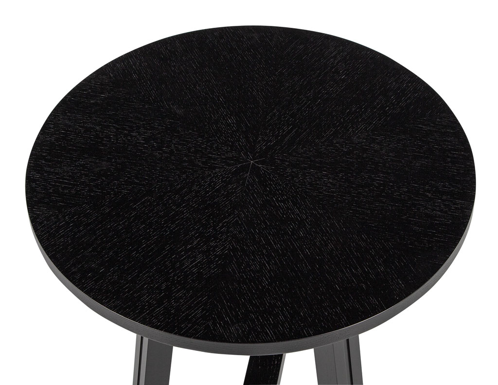 CE-3466-Round-Oak-Side-Table-Black-006