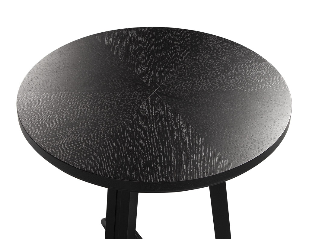 CE-3466-Round-Oak-Side-Table-Black-009