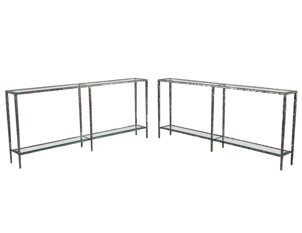 CE-3469-Modern-Metal-Console-Tables-Hammered-Details-001
