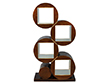 Modern Bookcase Etagere in Copper Colored Finish