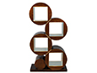 Modern Bookcase Etagere in Copper Colored Finish