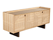 Modern Walnut Marquetry Sideboard in Natural Finish by Baker Furniture