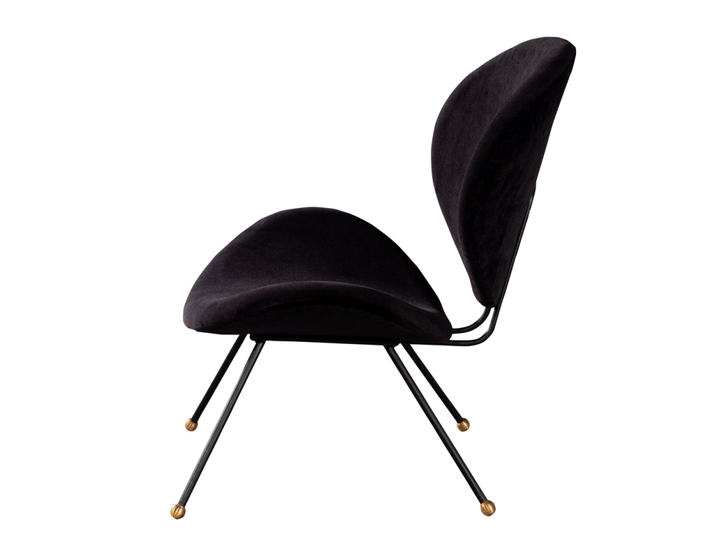 LR-3474-Pair-Italian-Modern-Black-Velvet-Lounge-Chairs-008