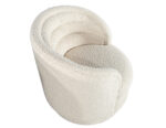 LR-3475-Pair-Modern-Swivel-Chairs-Boucle-Cream-Fabric-0011