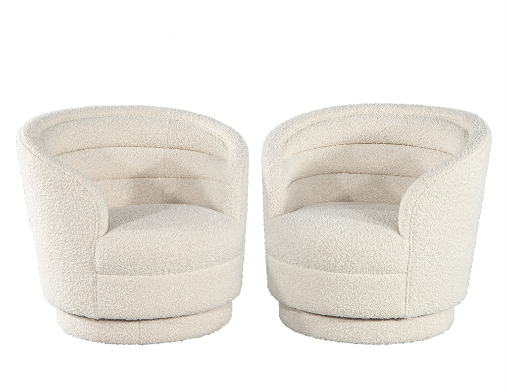 LR-3475-Pair-Modern-Swivel-Chairs-Boucle-Cream-Fabric-002