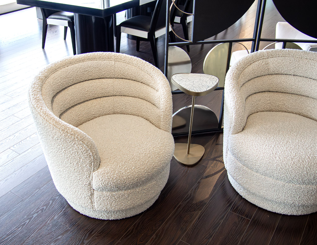 LR-3475-Pair-Modern-Swivel-Chairs-Boucle-Cream-Fabric-0022