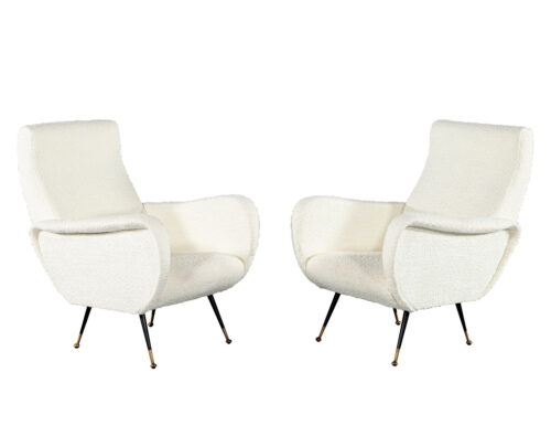 Pair of Zanuso Style Lounge Chairs
